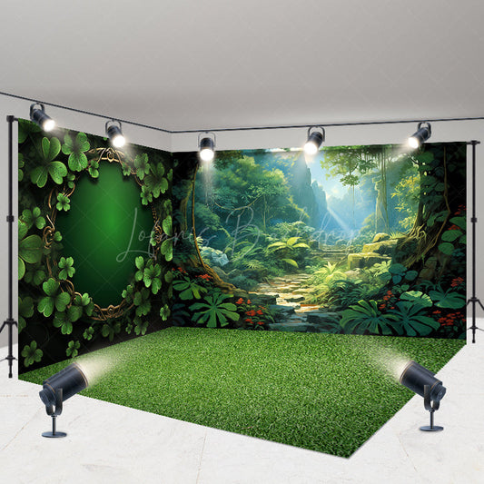 Lofaris Greeny Wonderland Paradise Spring Room Set Backdrop