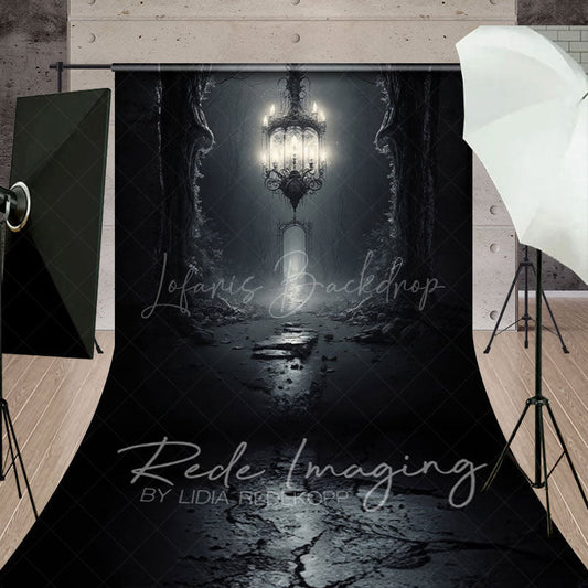 Lofaris Grey Dark Magic Chandelier Architecture Sweep Backdrop