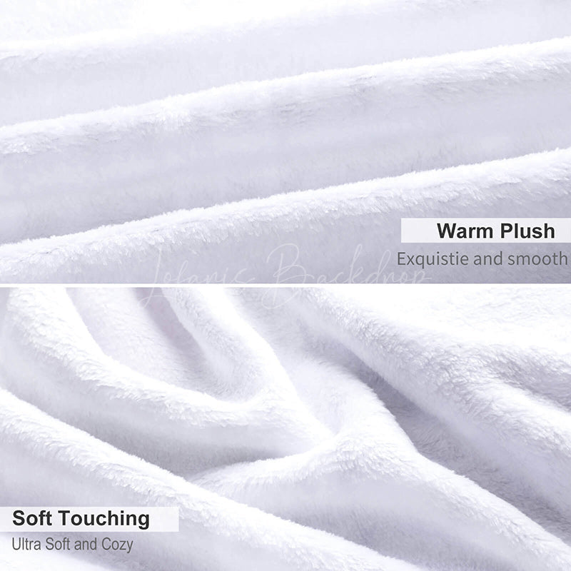 Lofaris Grey Gold Line Wreath Custom Initials Name Blanket