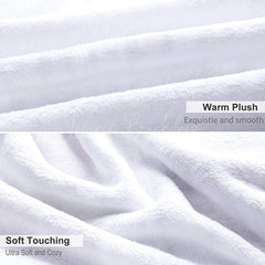 Lofaris Grey Gold Line Wreath Custom Initials Name Blanket