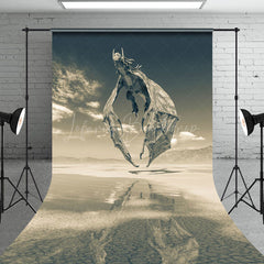 Lofaris Grey Sky Flying Dragon Photography Sweep Backdrop