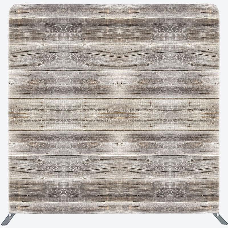 Lofaris Grey Vibe Wood Photography Square Tension Backdrop