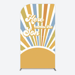 Lofaris Groovy Here Comes The Son Baby Shower Arch Backdrop