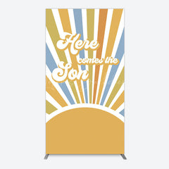 Lofaris Groovy Here Comes The Son Baby Shower Arch Backdrop