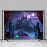 Lofaris Halloween Night Spooky Castle Cake Smash Backdrop