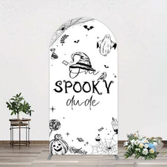 Lofaris Halloween One Spooky Dude Birthday Arch Backdrop