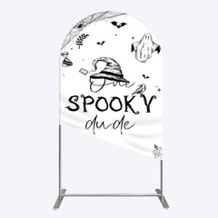 Lofaris Halloween One Spooky Dude Birthday Arch Backdrop