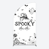 Lofaris Halloween One Spooky Dude Birthday Half Moon Arch Backdrop