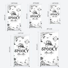 Lofaris Halloween One Spooky Dude Birthday Rectangle Backdrop