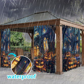 Lofaris Halloween Path Waterproof Printed Outdoor Curtains