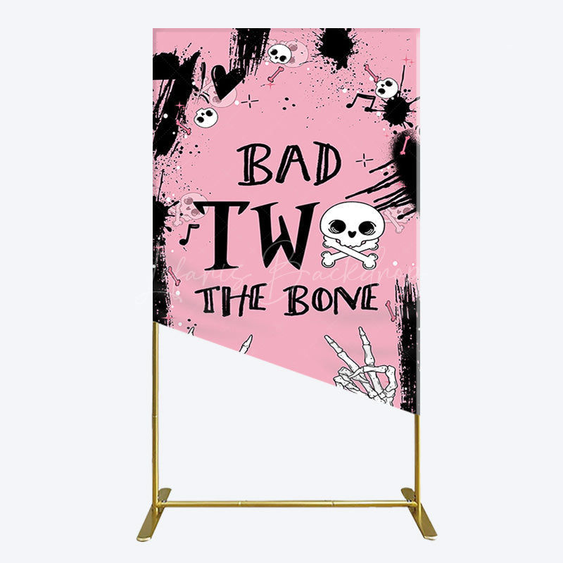 Lofaris Halloween Pink Ghost Bad Two The Bone Rectangle Backdrop