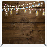 Lofaris Hanging Lamp Vintage Wooden Tension Fabric Backdrop