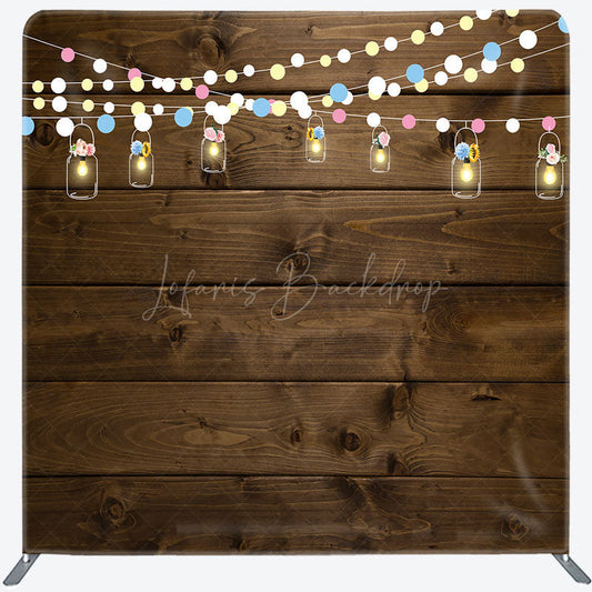 Lofaris Hanging Lamp Vintage Wooden Tension Fabric Backdrop