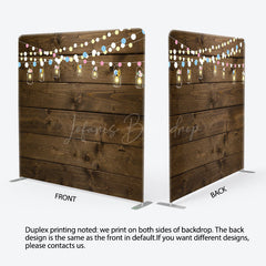 Lofaris Hanging Lamp Vintage Wooden Tension Fabric Backdrop