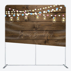 Lofaris Hanging Lamp Vintage Wooden Tension Fabric Backdrop