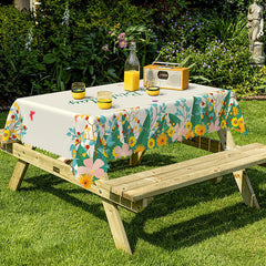 Lofaris Happy Birthday Spring Party Rectangular Tablecloth