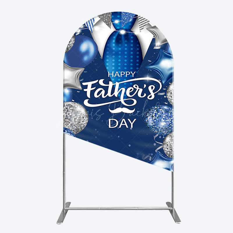 Lofaris Happy Fathers Day Suit With Balloons Arch Backdrop