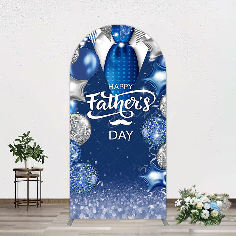 Lofaris Happy Fathers Day Suit With Balloons Arch Backdrop