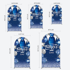 Lofaris Happy Fathers Day Suit With Balloons Arch Backdrop