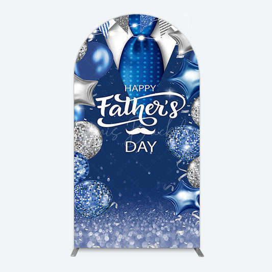Lofaris Happy Fathers Day Suit With Balloons Arch Backdrop