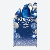 Lofaris Happy Fathers Day Suit With Balloons Half Moon Arch Backdrop