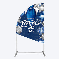 Lofaris Happy Fathers Day Suit With Balloons Half Moon Arch Backdrop