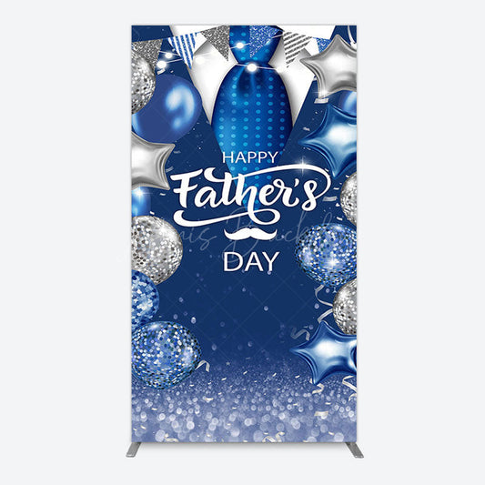 Lofaris Happy Fathers Day Suit With Balloons Rectangle Backdrop