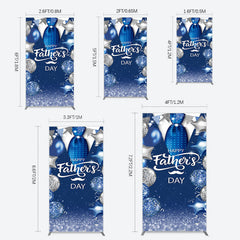 Lofaris Happy Fathers Day Suit With Balloons Rectangle Backdrop