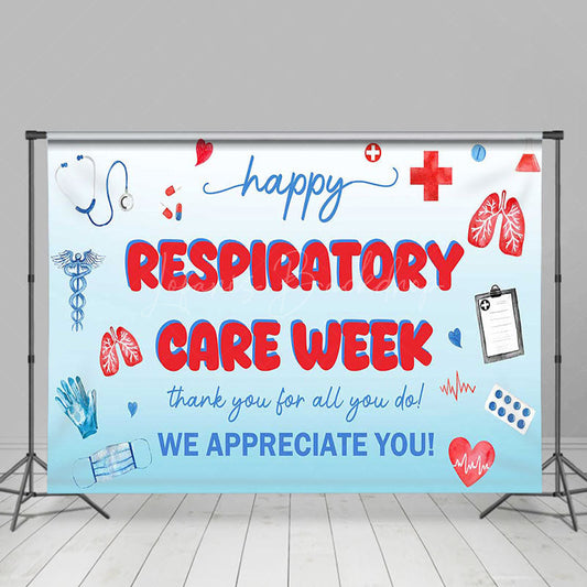 Lofaris Happy Respiratory Care Week Appreciate All Backdrop