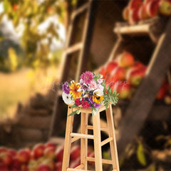 Lofaris Harvest Apple Farm Sweet Bokeh Photography Backdrop
