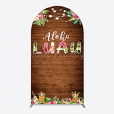 Lofaris Hawaii Aloha Luau Floral Wood Plant Arch Backdrop