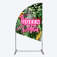 Lofaris Hawaii Queen Retirement Party Bash Half Moon Arch Backdrop