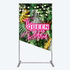 Lofaris Hawaii Queen Retirement Party Bash Rectangle Backdrop