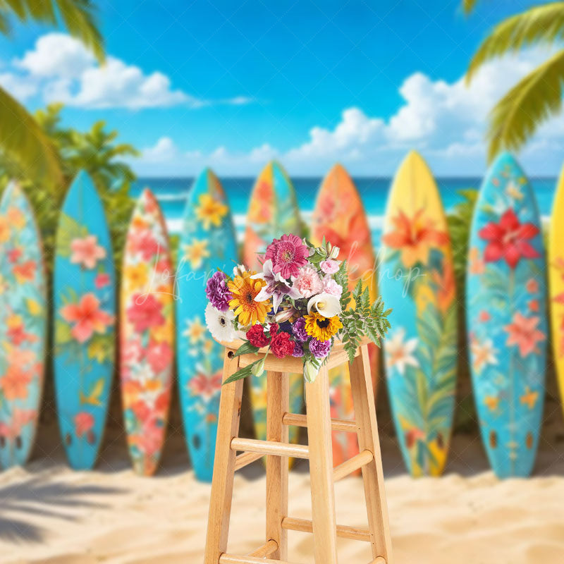 Lofaris Hawaii Surfboards Beach Summer Outdoor Vibe Backdrop
