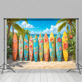 Lofaris Hawaii Surfboards Beach Summer Outdoor Vibe Backdrop