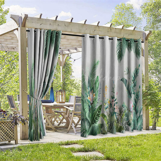 Lofaris Hawaii Vibe Fresh Waterproof Printed Outdoor Curtains