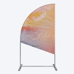 Lofaris Heavenly Sunrise Holy Halo Birthday Half Moon Arch Backdrop