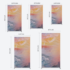 Lofaris Heavenly Sunrise Holy Halo Birthday Rectangle Backdrop