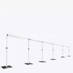 Lofaris Heavy Duty Double Crossbar 50x10ft Adjustable Pipe And Drape Stand