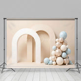 Lofaris Hint Of Blue Arch Balloons Wedding Photo Backdrop
