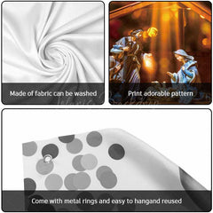 Lofaris Holy Light Bokeh Jesus Birth Barn Garage Door Banner