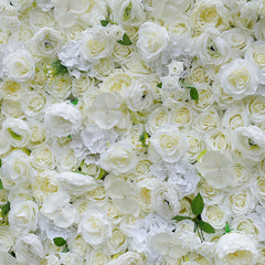 Lofaris Holy White Romantic Rose Wedding Artificial Floral Wall