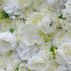 Lofaris Holy White Romantic Rose Wedding Artificial Floral Wall