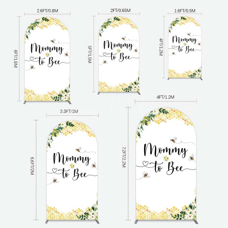 Lofaris Honeycomb Mommy To Bee Baby Shower Arch Backdrop