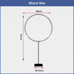 Lofaris Hoop Balloon Circle Loop Stand for Party Question Mark Half Shape Gender Reveal Decor Frame