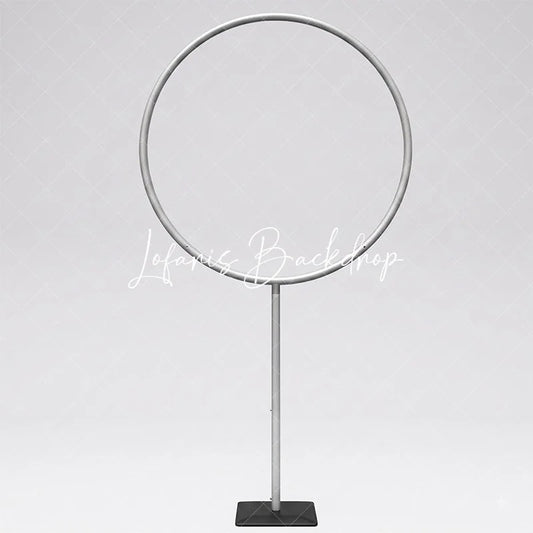 Lofaris Hoop Balloon Circle Loop Stand for Party Question Mark Half Shape Gender Reveal Decor Frame