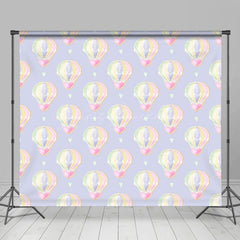 Lofaris Hot Air Balloon Heart Birthday Cake Smash Backdrop