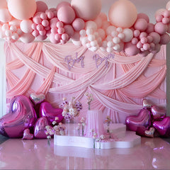 Lofaris Hot Pink Heart Shape Inflatable Big Shiny Ball