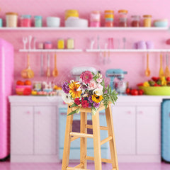 Lofaris Hot Pink Kitchen Supplies Passionate Poto Backdrop