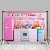 Lofaris Hot Pink Kitchen Supplies Passionate Poto Backdrop